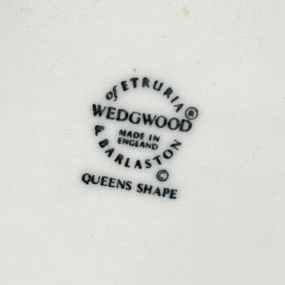 Vintage Wedgwood Queens Shape Cream Salad Plates |England Collectible, Set of 3 - Picture 9 of 13
